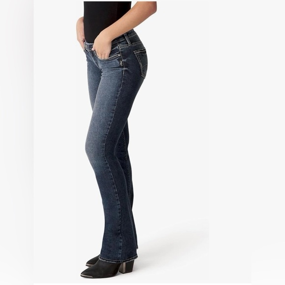 Silver Jeans Co. Womens Tuesday Low Rise Slim Bootcut-34x33 (16.5) Good Shape - Picture 13 of 15